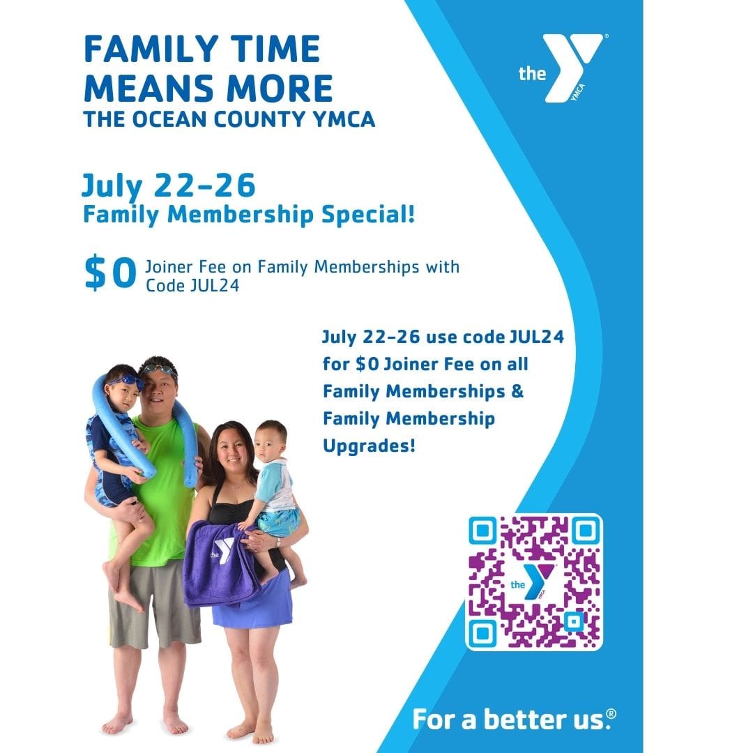 FAMILY MEMBERSHIP SPECIAL Ocean County YMCA